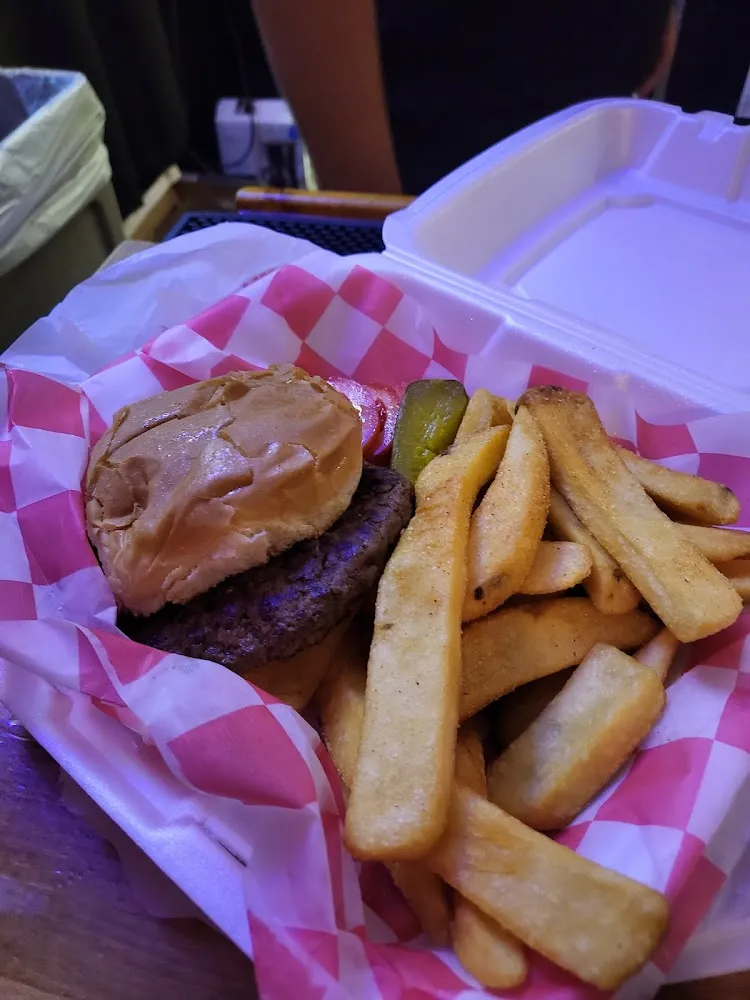 Hamburger and French Fries